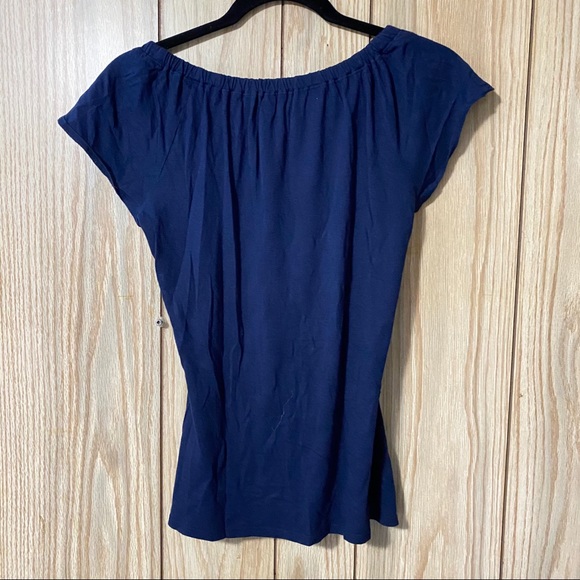 ⭐️RW&CO. Dark Blue Blouse in Small - Picture 6 of 8